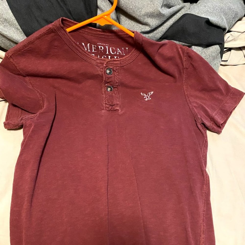 American Eagle button short sleeve shirt